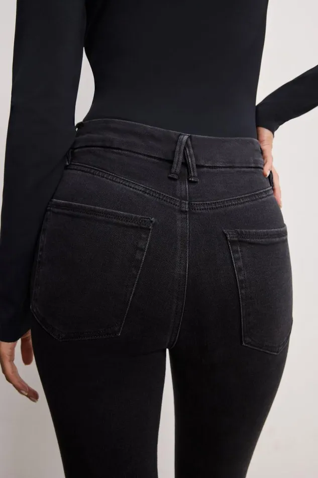 Women GOOD AMERICAN Jeans SOFTTECH GOOD WAIST SKINNYJEANS Black343