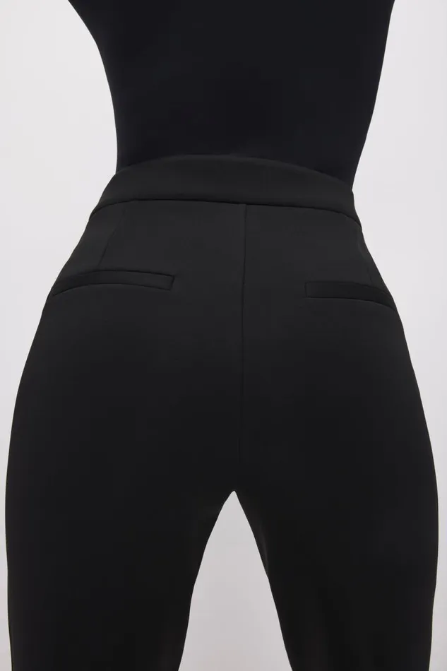 Women GOOD AMERICAN Pants SCUBA BOSS STRAIGHTTROUSER Black001 Women GOOD AMERICAN Pants SCUBA BOSS STRAIGHTTROUSER Black001