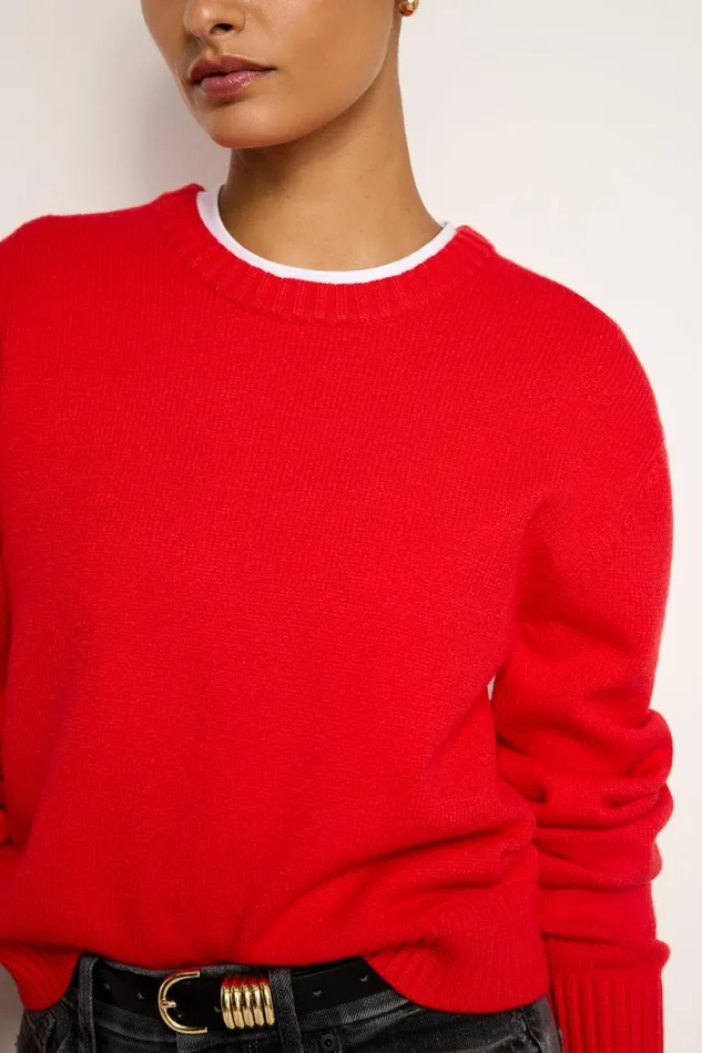 Women GOOD AMERICAN Sweaters COZYCREWNECK Grenadine003