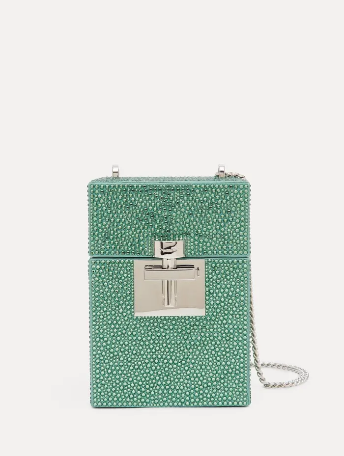 Women Handbags Oscar De La Renta Crystal Pav Alibi Top Handle Bag Sage Women Handbags Oscar De La Renta Crystal Pav Alibi Top Handle Bag Sage