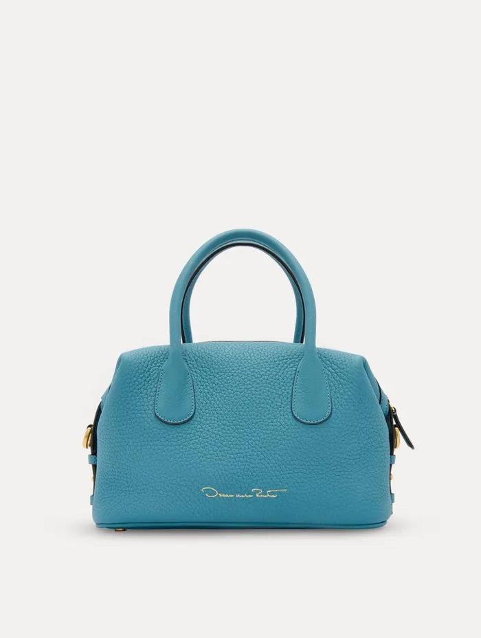 Women Handbags Oscar De La Renta The Mini Dahlia Denim Blue Women Handbags Oscar De La Renta The Mini Dahlia Denim Blue