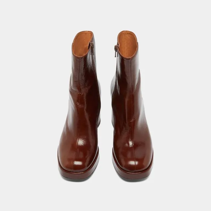Women Heeled Loafers With Rounded Tips Black JONAK Loafers