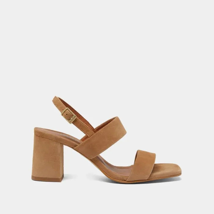 Women Heeled Sandals Camel JONAK Sandals
