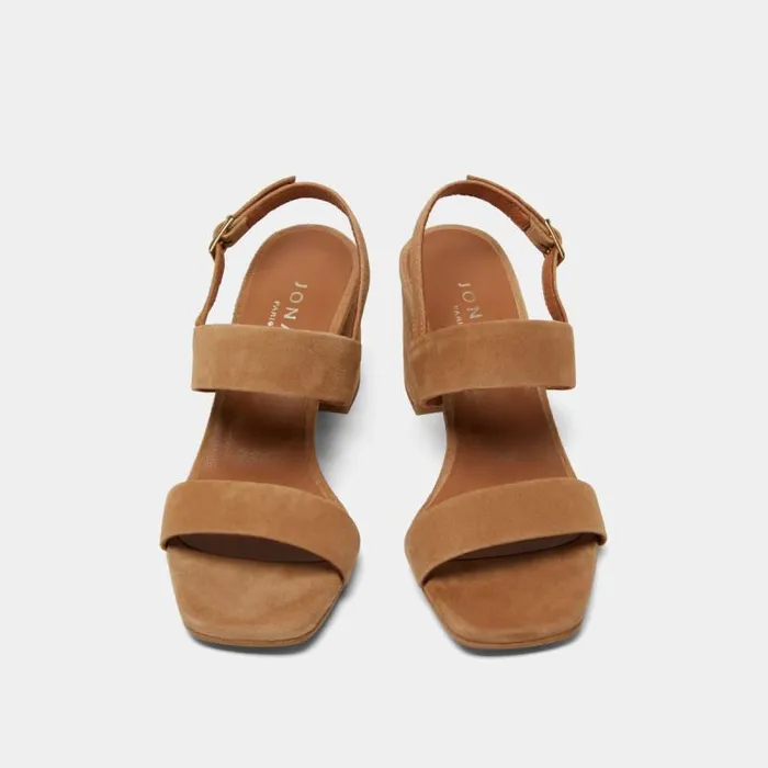 Women Heeled Sandals Camel JONAK Sandals