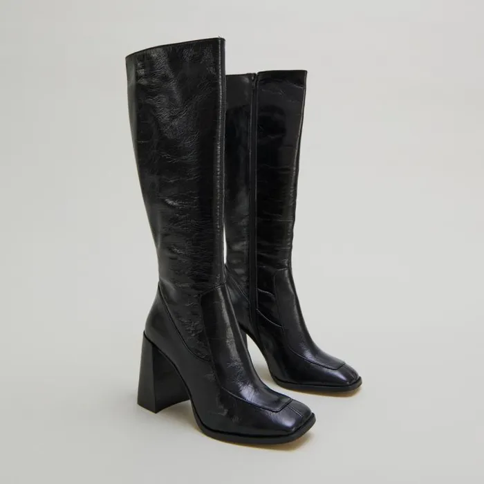 Women High Boots Black JONAK Boots Thighhigh Boots
