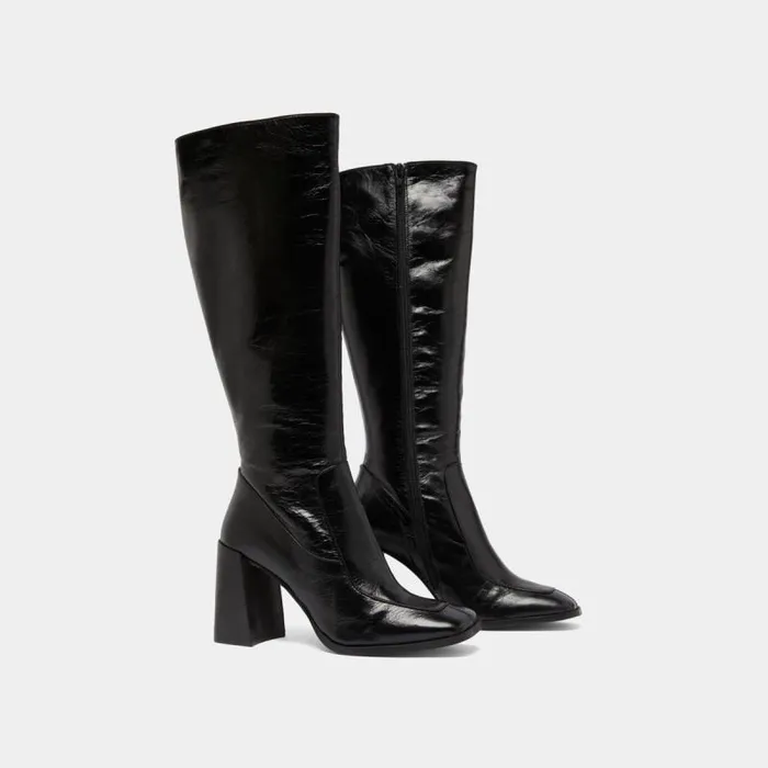 Women High Boots Black JONAK Boots Thighhigh Boots