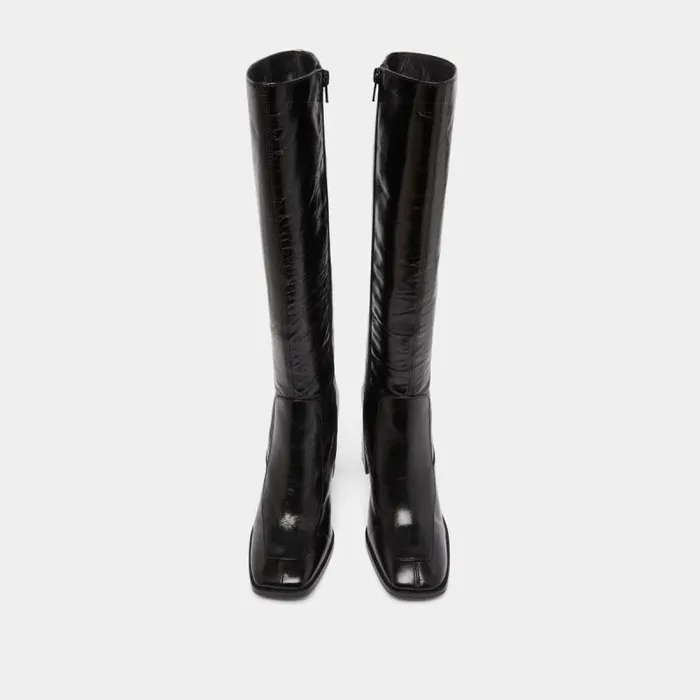 Women High Boots Black JONAK Boots Thighhigh Boots