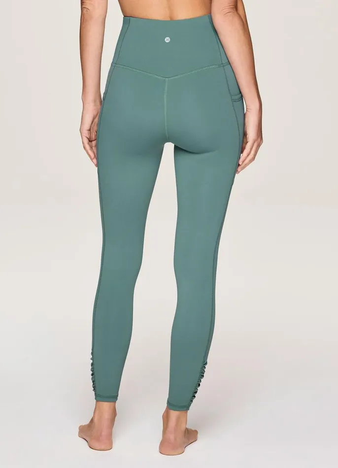 Women In Renewal Ruched Legging Sea Green RBX Active Leggings