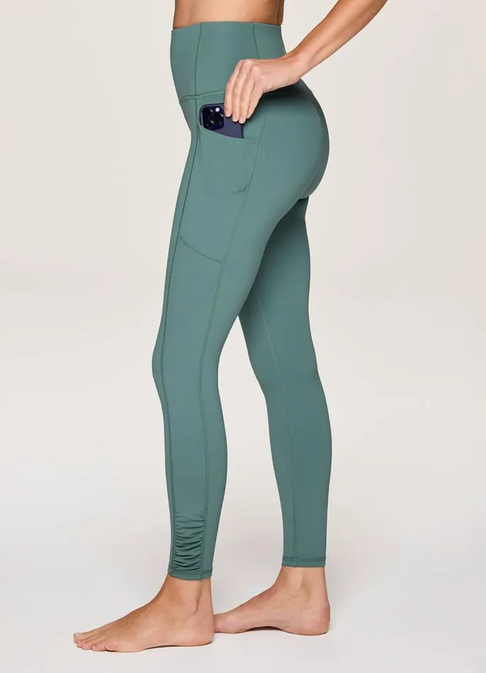 Women In Renewal Ruched Legging Sea Green RBX Active Leggings