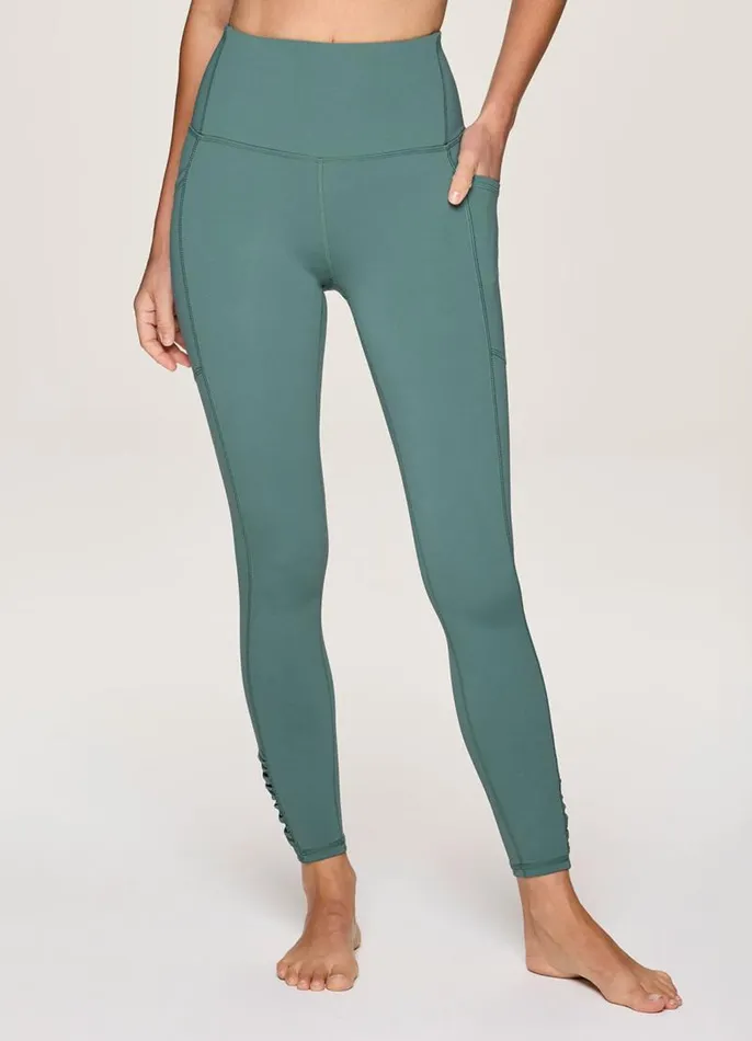 Women In Renewal Ruched Legging Sea Green RBX Active Leggings
