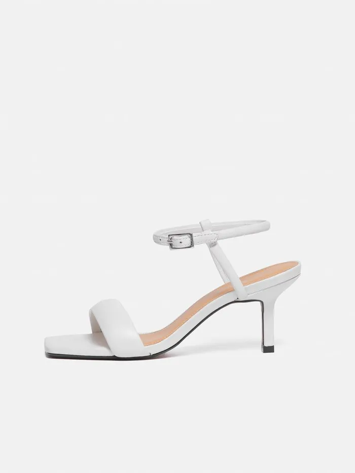Women Iris Heel White Jigsaw Party