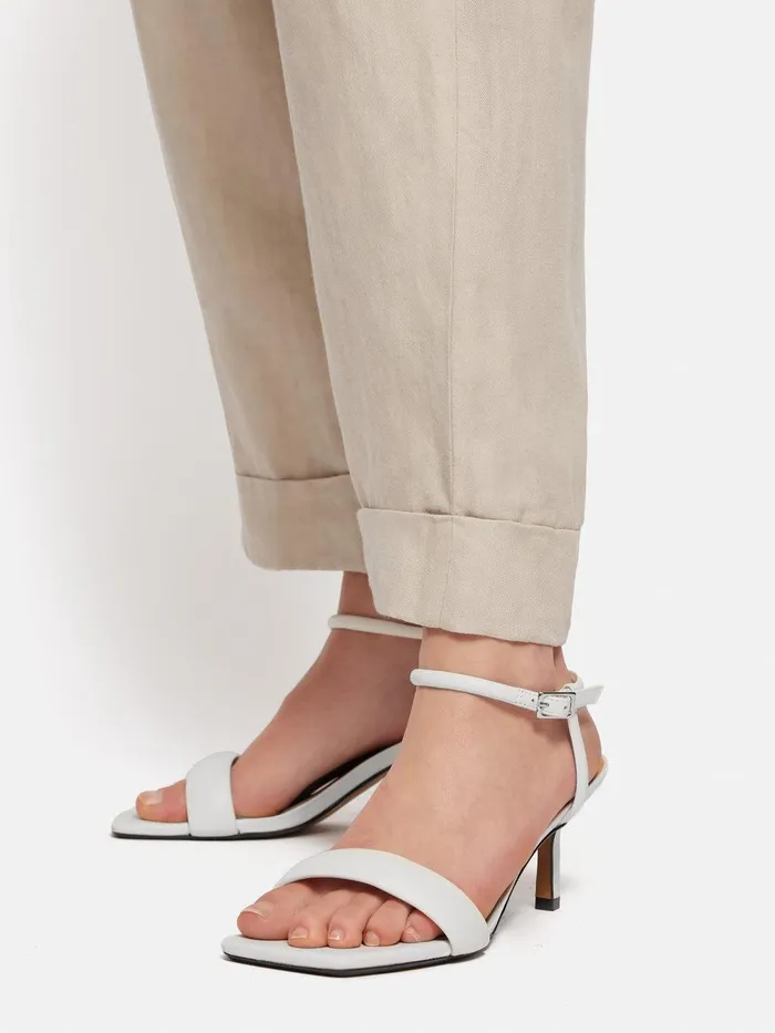 Women Iris Heel White Jigsaw Party
