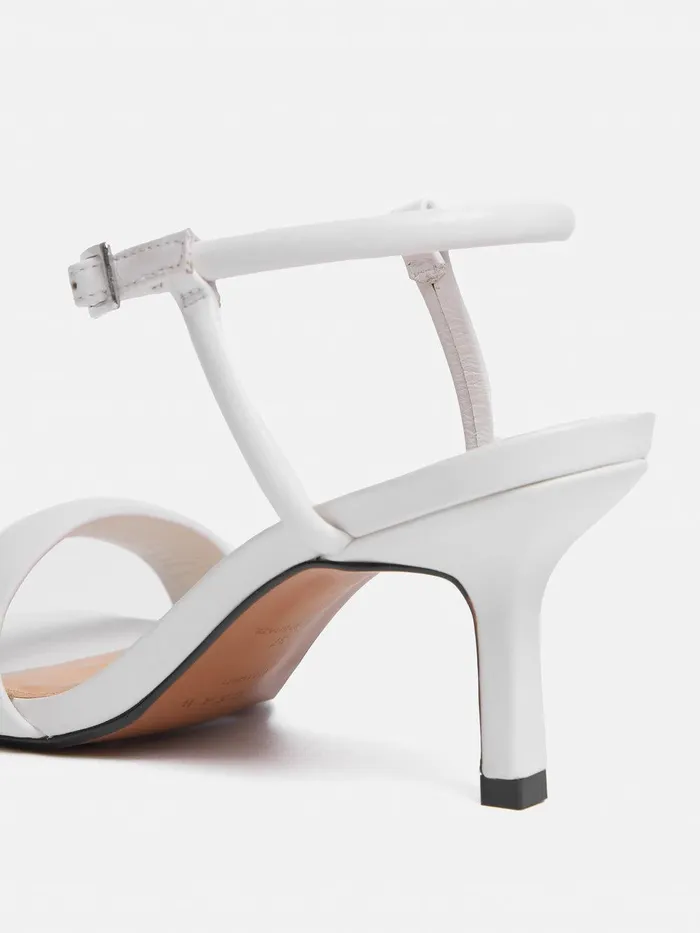 Women Iris Heel White Jigsaw Party