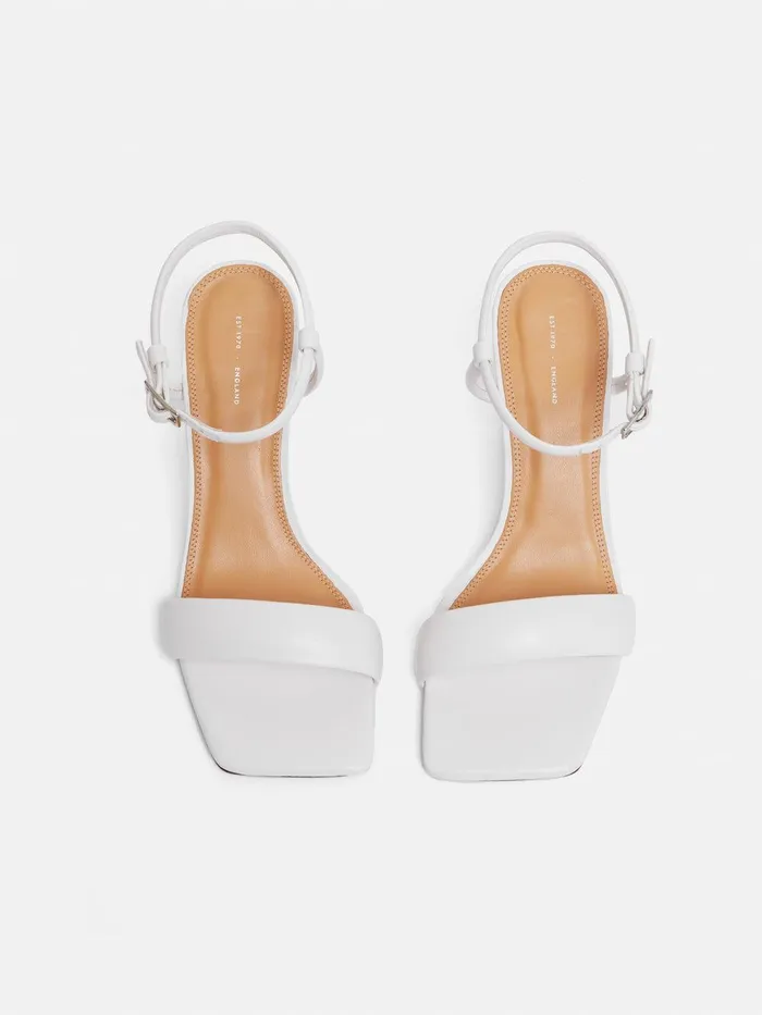 Women Iris Heel White Jigsaw Party