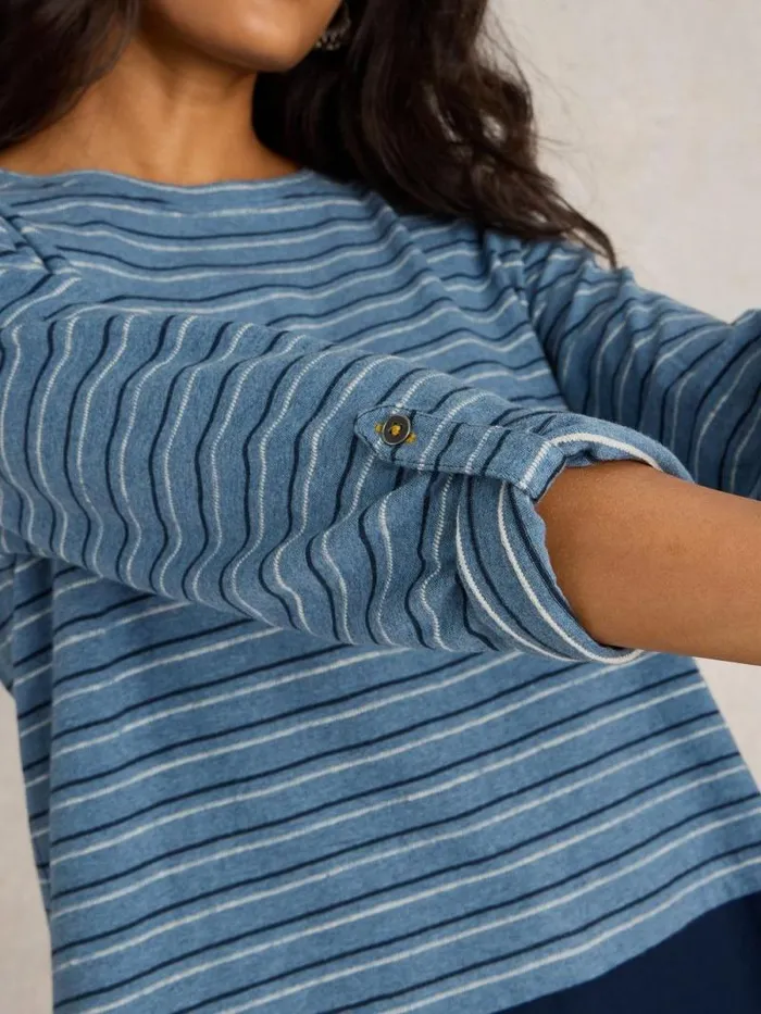 Women JENNY STRIPE MIX LONGLINE Blue Multi White Stuff Shirts and Blouses Women JENNY STRIPE MIX LONGLINE Blue Multi White Stuff Shirts and Blouses