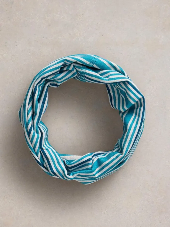 Women Jersey Versatile Roll Blue Multi White Stuff Scarves