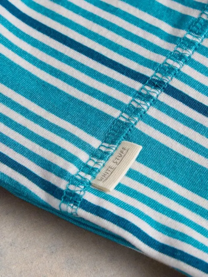 Women Jersey Versatile Roll Blue Multi White Stuff Scarves