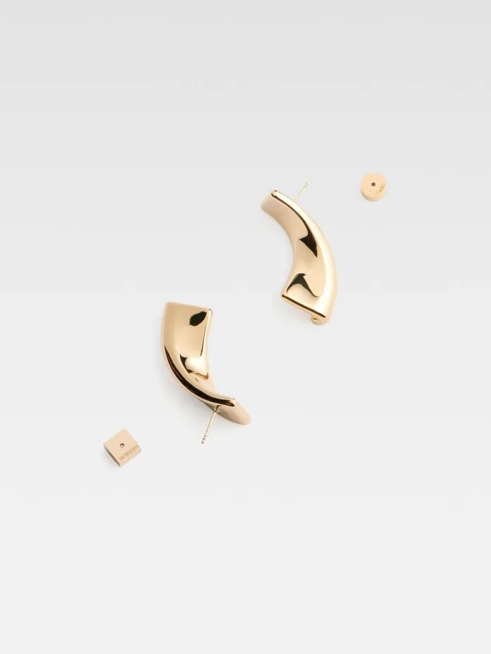 Women Jewellery JACQUEMUS The J Earrings Light Gold