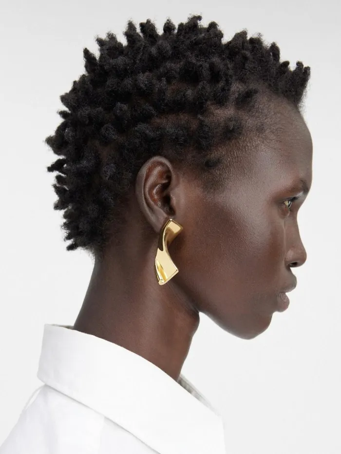 Women Jewellery JACQUEMUS The J Earrings Light Gold