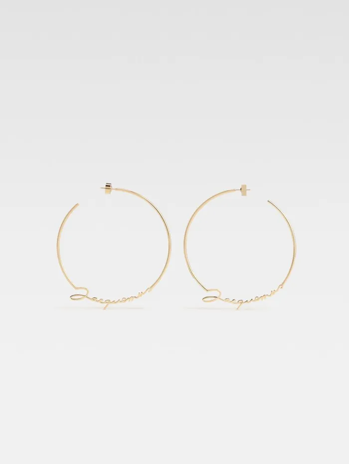 Women Jewellery JACQUEMUS The Jacquemus Hoops Earrings Gold