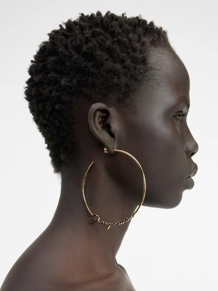 Women Jewellery JACQUEMUS The Jacquemus Hoops Earrings Gold