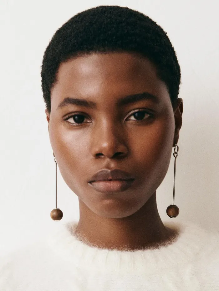 Women Jewellery JACQUEMUS The Nodo Earrings Silver Brown