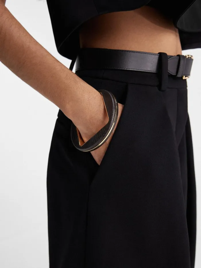 Women Jewellery JACQUEMUS The Rond Bracelet Gold Brown