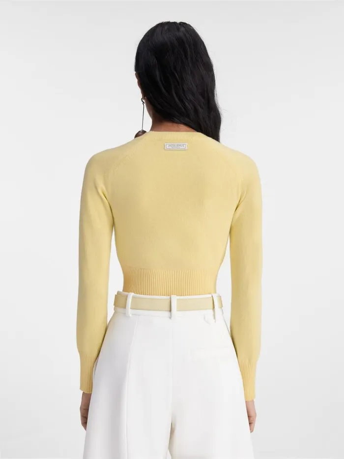 Women Knits JACQUEMUS The Soglia Knit Light Yellow
