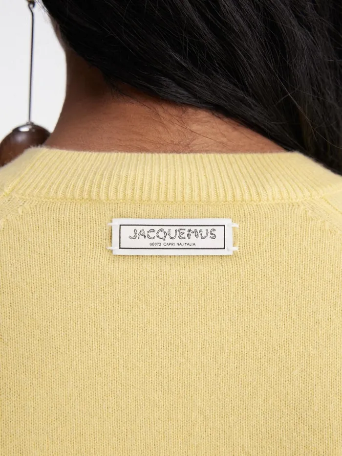 Women Knits JACQUEMUS The Soglia Knit Light Yellow
