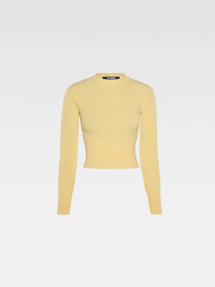Women Knits JACQUEMUS The Soglia Knit Light Yellow