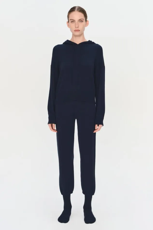 Women Knitwear Jonathan Simkhai Hoodie Blue Hoodie