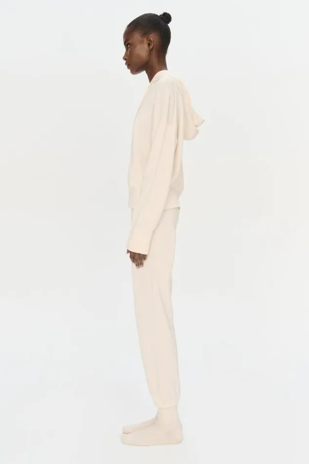 Women Knitwear Jonathan Simkhai Hoodie Ivory Hoodie
