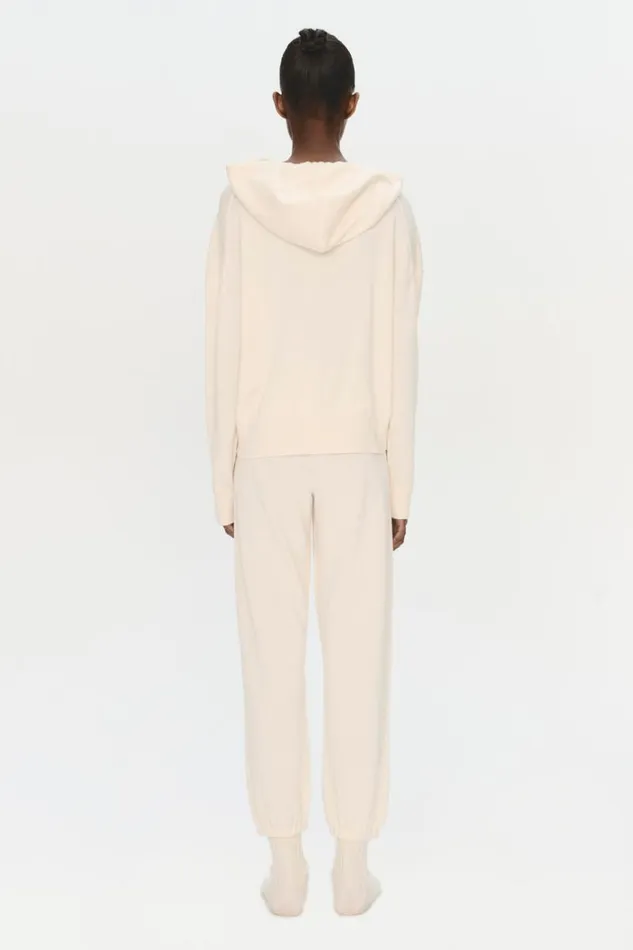 Women Knitwear Jonathan Simkhai Hoodie Ivory Hoodie