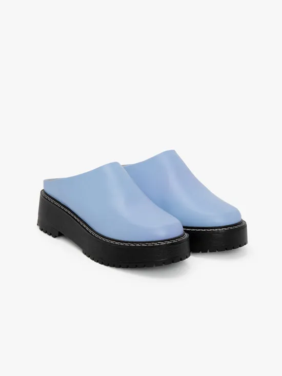 Women Lena Chunky Mule Alice Blue Shoes Lisa Says Gah