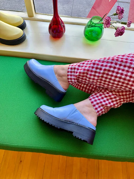 Women Lena Chunky Mule Alice Blue Shoes Lisa Says Gah
