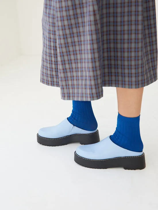 Women Lena Chunky Mule Alice Blue Shoes Lisa Says Gah