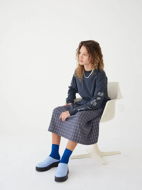 Women Lena Chunky Mule Alice Blue Shoes Lisa Says Gah