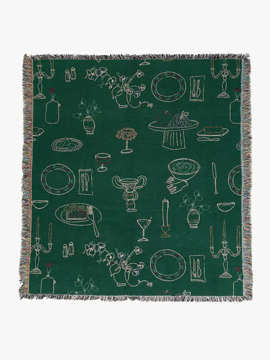 Women Lisa Says Gah Archie Throw Blanket Set The Table Forest Home