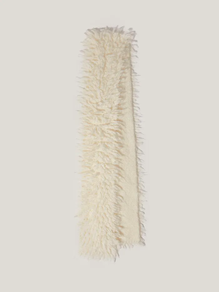 Women Looped Knitted Scarf Cream Jigsaw Knitwear and Cashmere