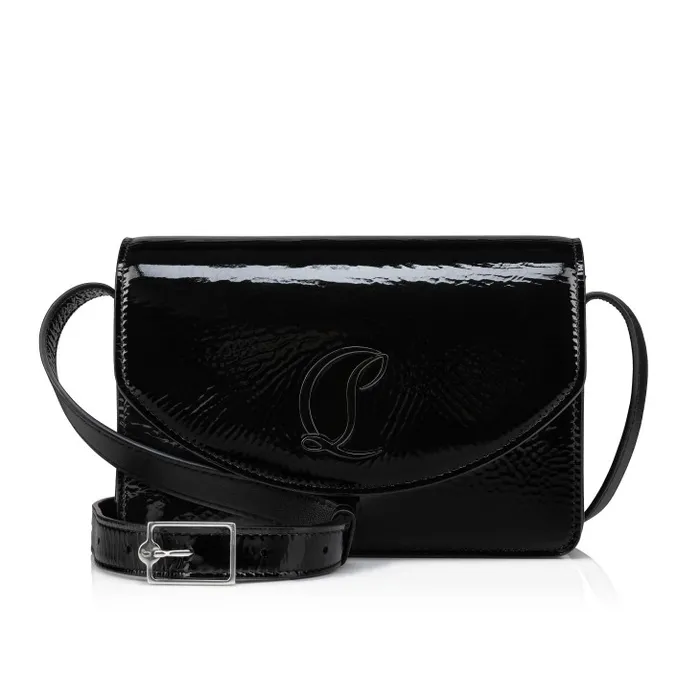Women Loubi54 Crossbody Bag 8211 Vog Patent Leather 8211 Black Christian Louboutin Shoulder Bags