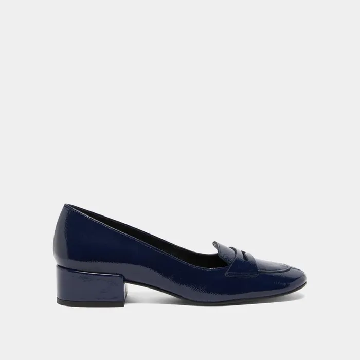 Women Lowheeled Loafers Blue JONAK Loafers