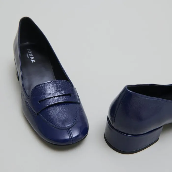 Women Lowheeled Loafers Blue JONAK Loafers