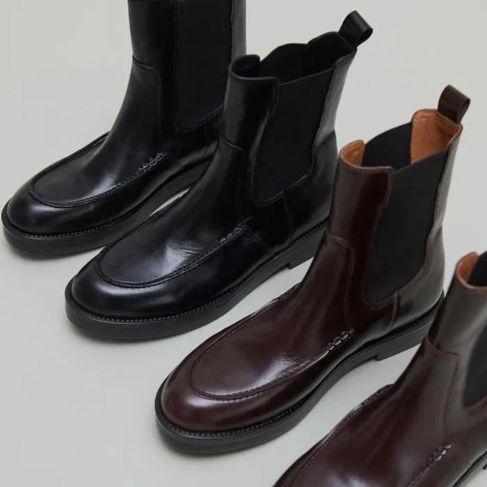 Women Lowboots With Elastics Dark Brown JONAK Ankle Boots Lowboots