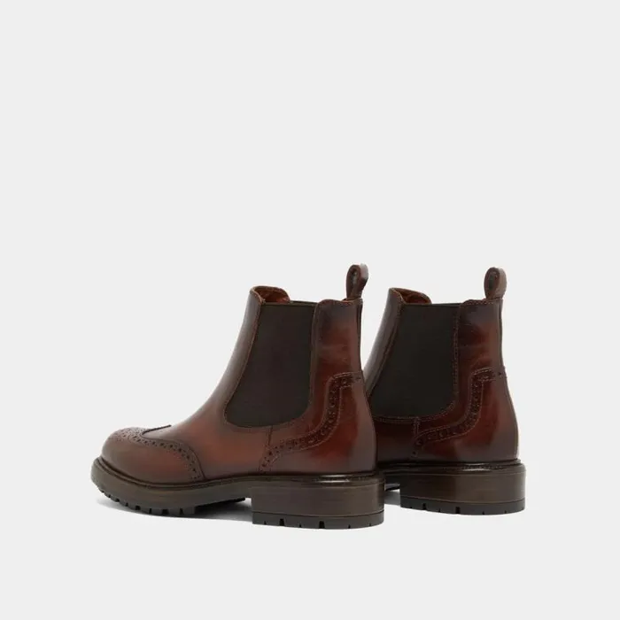 Women Lowboots With Notched Soles Cognac JONAK Ankle Boots Lowboots