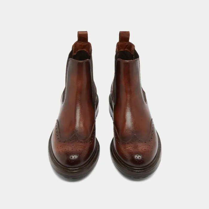 Women Lowboots With Notched Soles Cognac JONAK Ankle Boots Lowboots