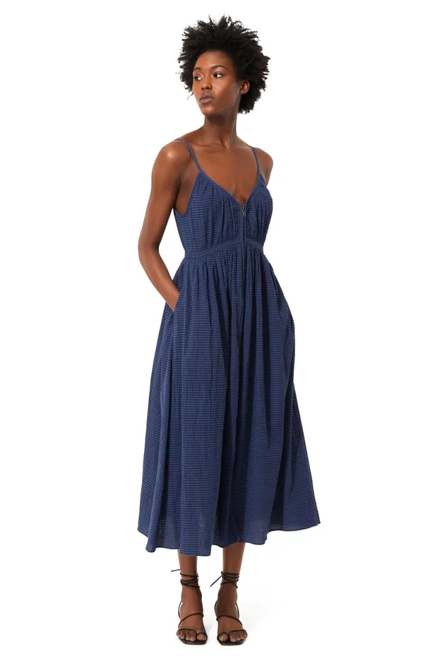 Women Mara Hoffman Dresses Enrica Dress Blue Women Mara Hoffman Dresses Enrica Dress Blue