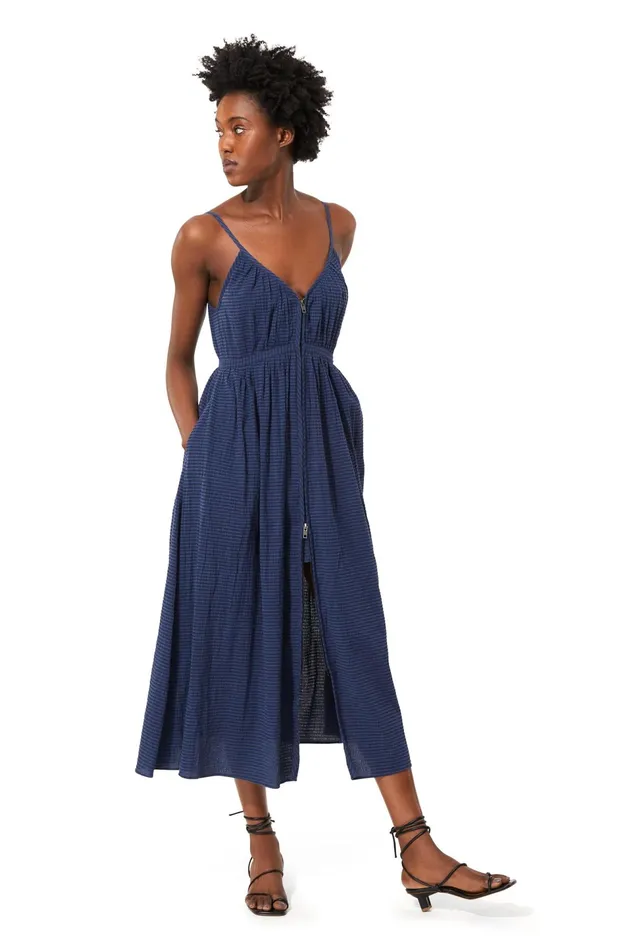 Women Mara Hoffman Dresses Enrica Dress Blue Women Mara Hoffman Dresses Enrica Dress Blue