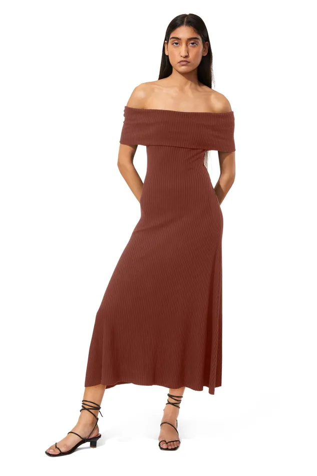 Women Mara Hoffman Dresses Imogen Dress Brown