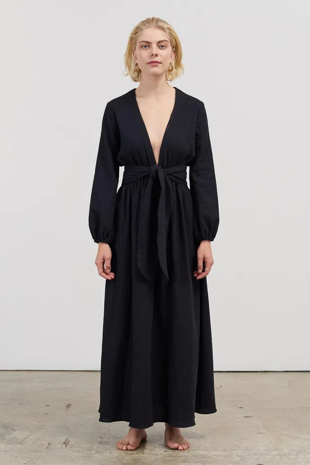 Women Mara Hoffman Dresses Luna Dress Black