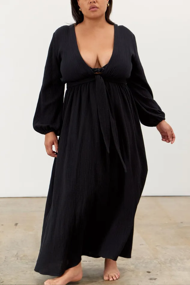 Women Mara Hoffman Dresses Luna Dress Black